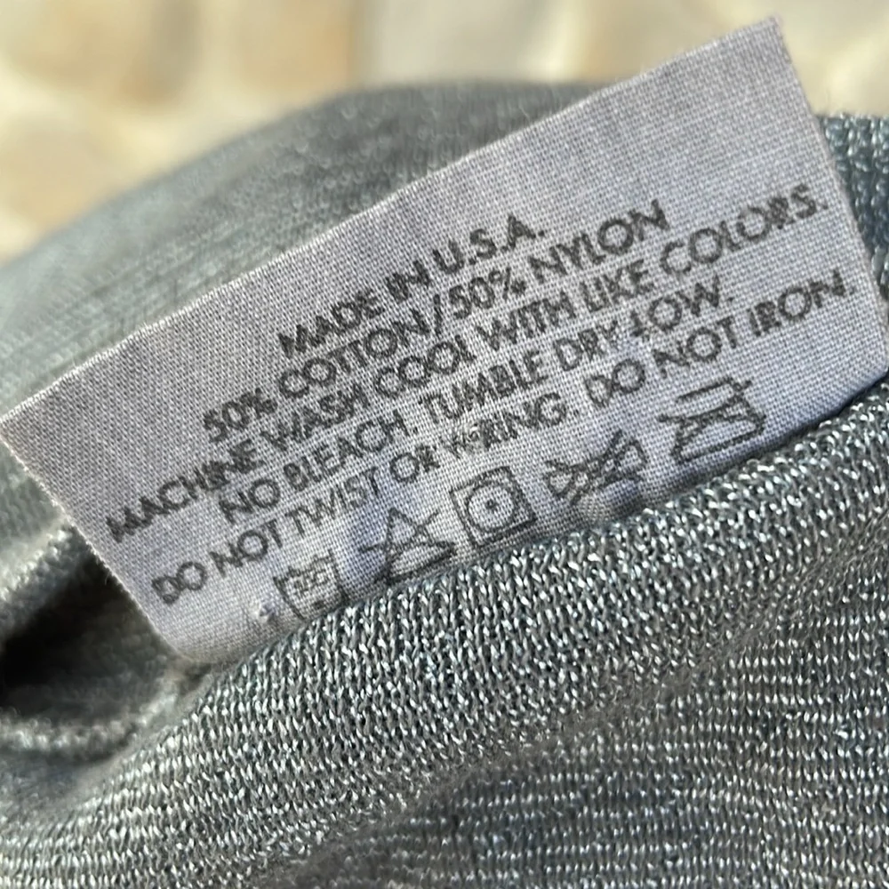 Michael Stars gray batwing short-sleeve cardigan with 3 button tapered waist - Picture 5 of 7